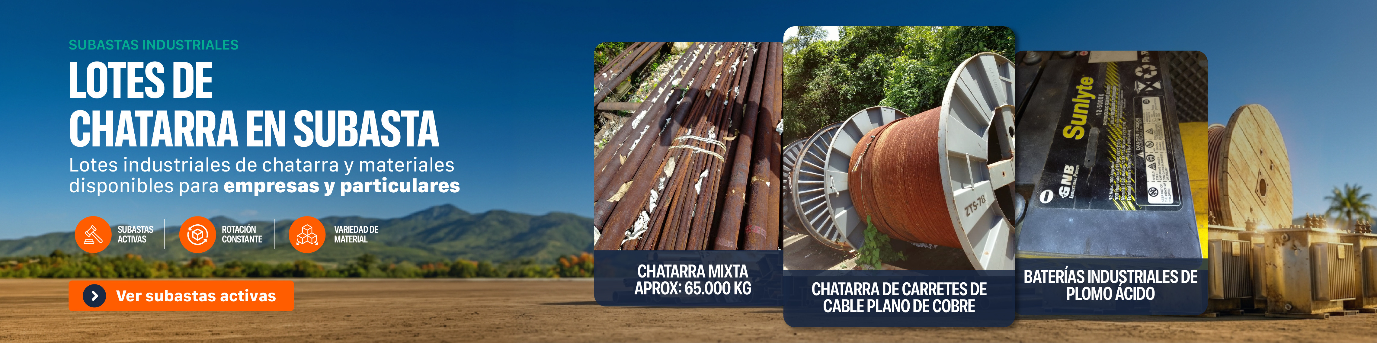 Subasta de chatarra a nivel nacional 